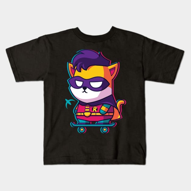 CatSoki Rawbin Kids T-Shirt by CatSoki